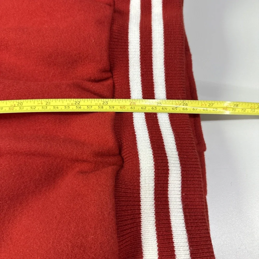 Maverick‎  Letterman Jacket Medium Red And White